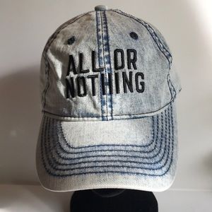 All or Nothing Denim Ball Cap